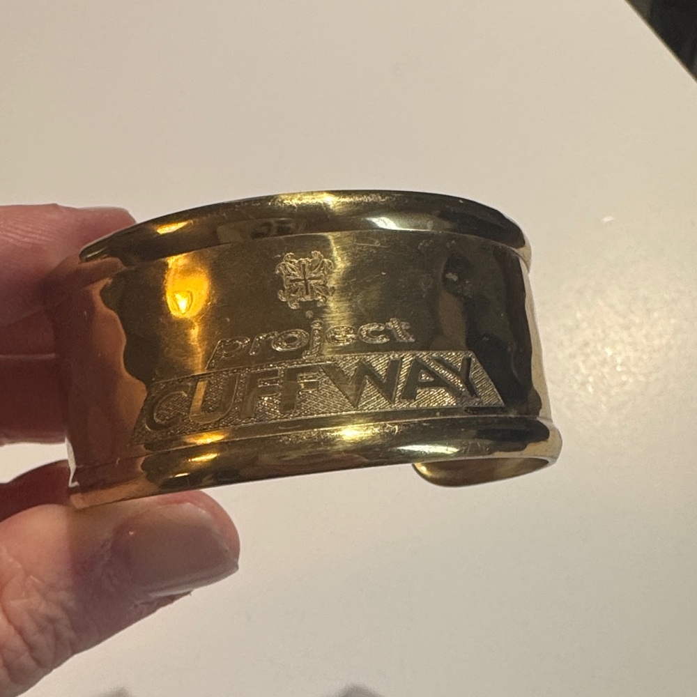 Rustic Cuff Gold Bracelet